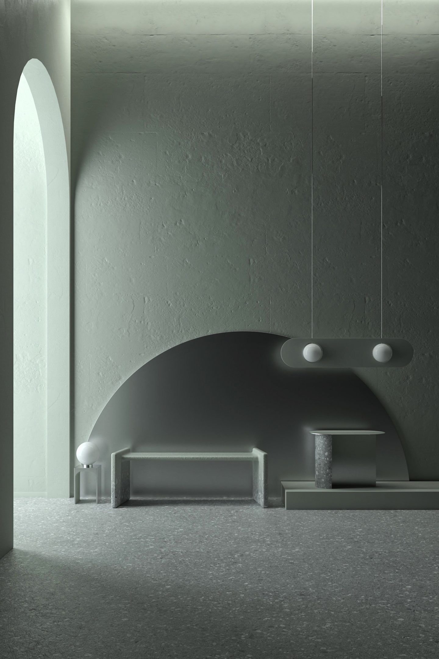 Selected 3D works by Stefano Giacomello, 3D, interiors, design, minimalism, furniture