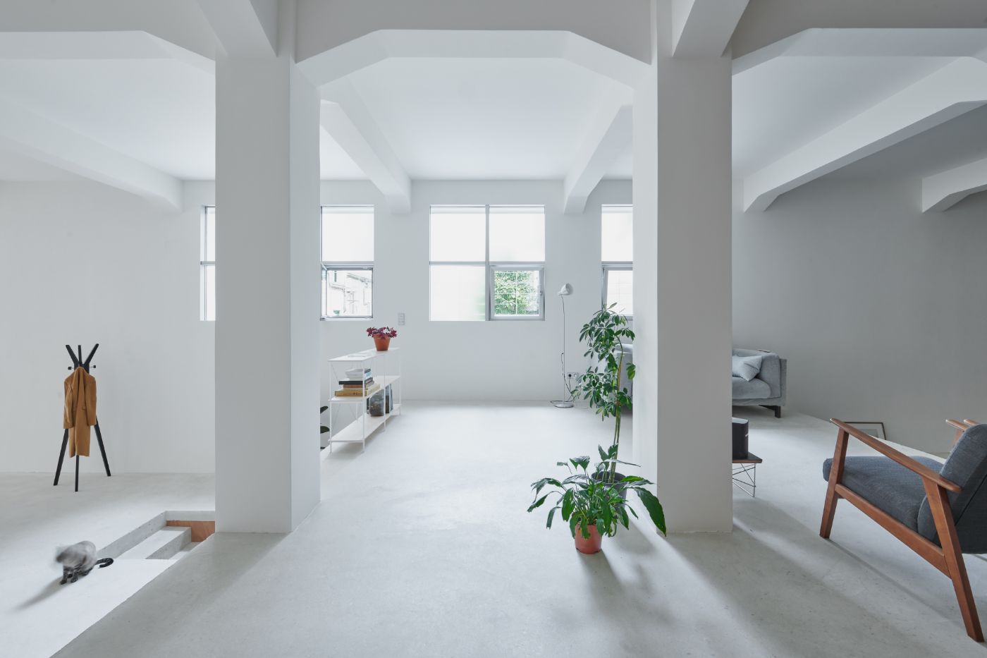 Loft A by Arrova Atelier, minimalism, white, interiors