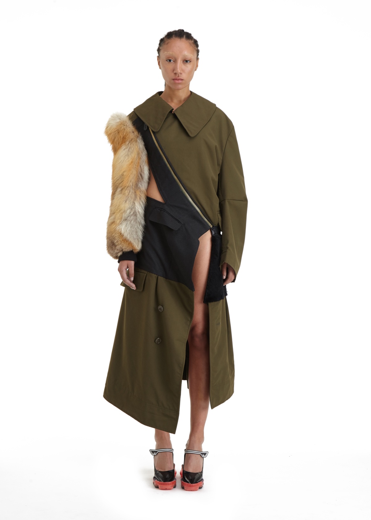 SSAW22 by Duran Lantink — Duran Lantink's SSAW22 collection showcases a multi-layered ensemble constructed from upcycled materials.
