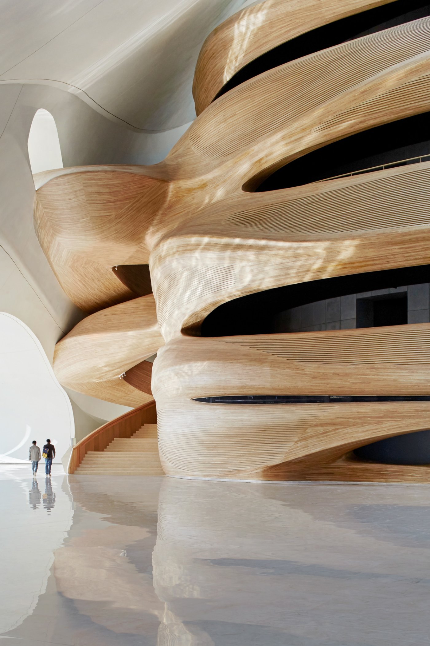 Harbin Opera House by MAD Architects, public, architecture, interiors, wood, 3D