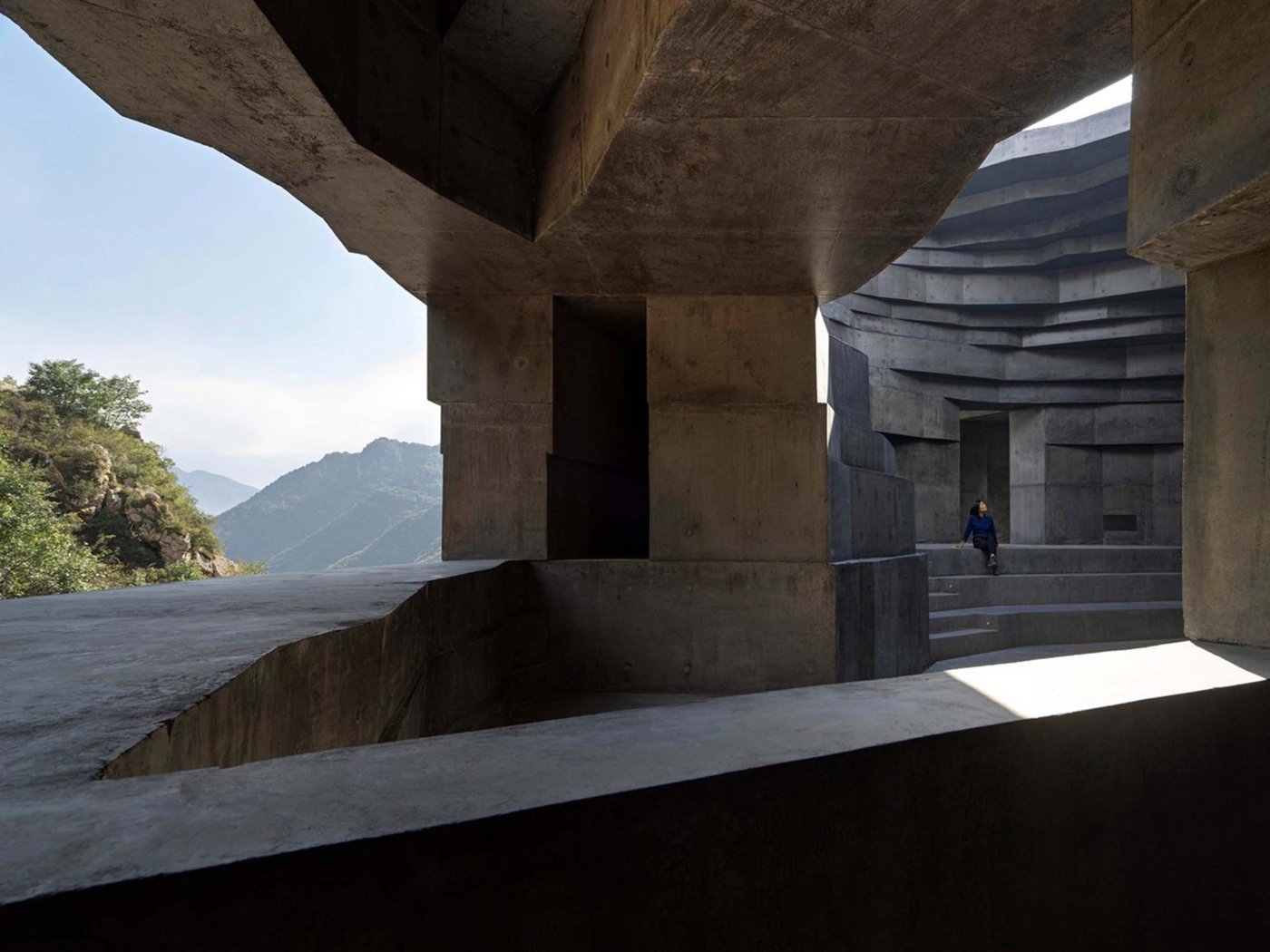 Chapel of Sound by OPEN Architecture, china, architecture, concrete, nature