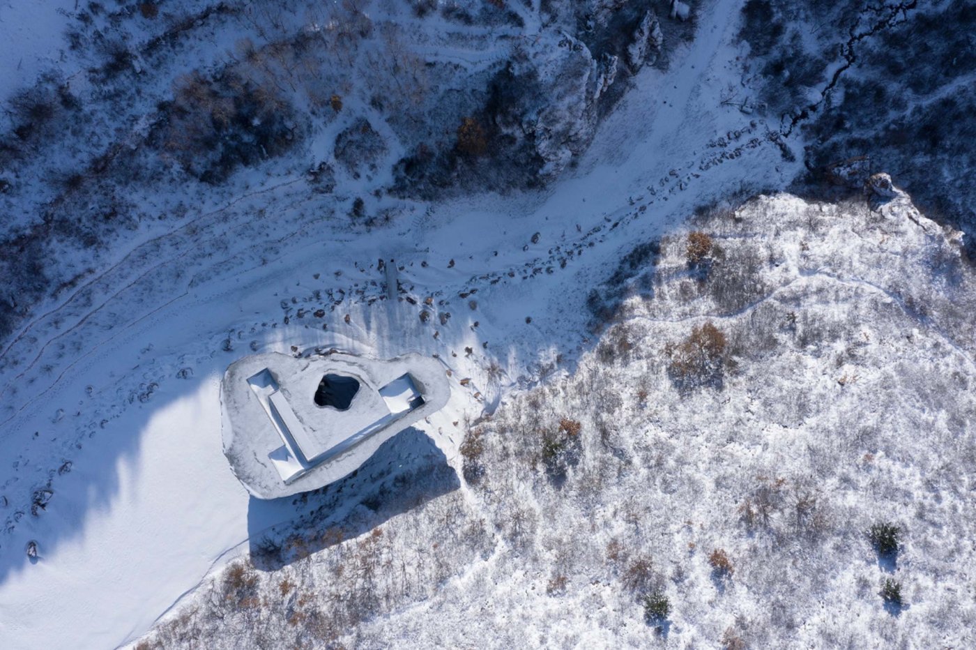 Chapel of Sound by OPEN Architecture, china, architecture, concrete, nature