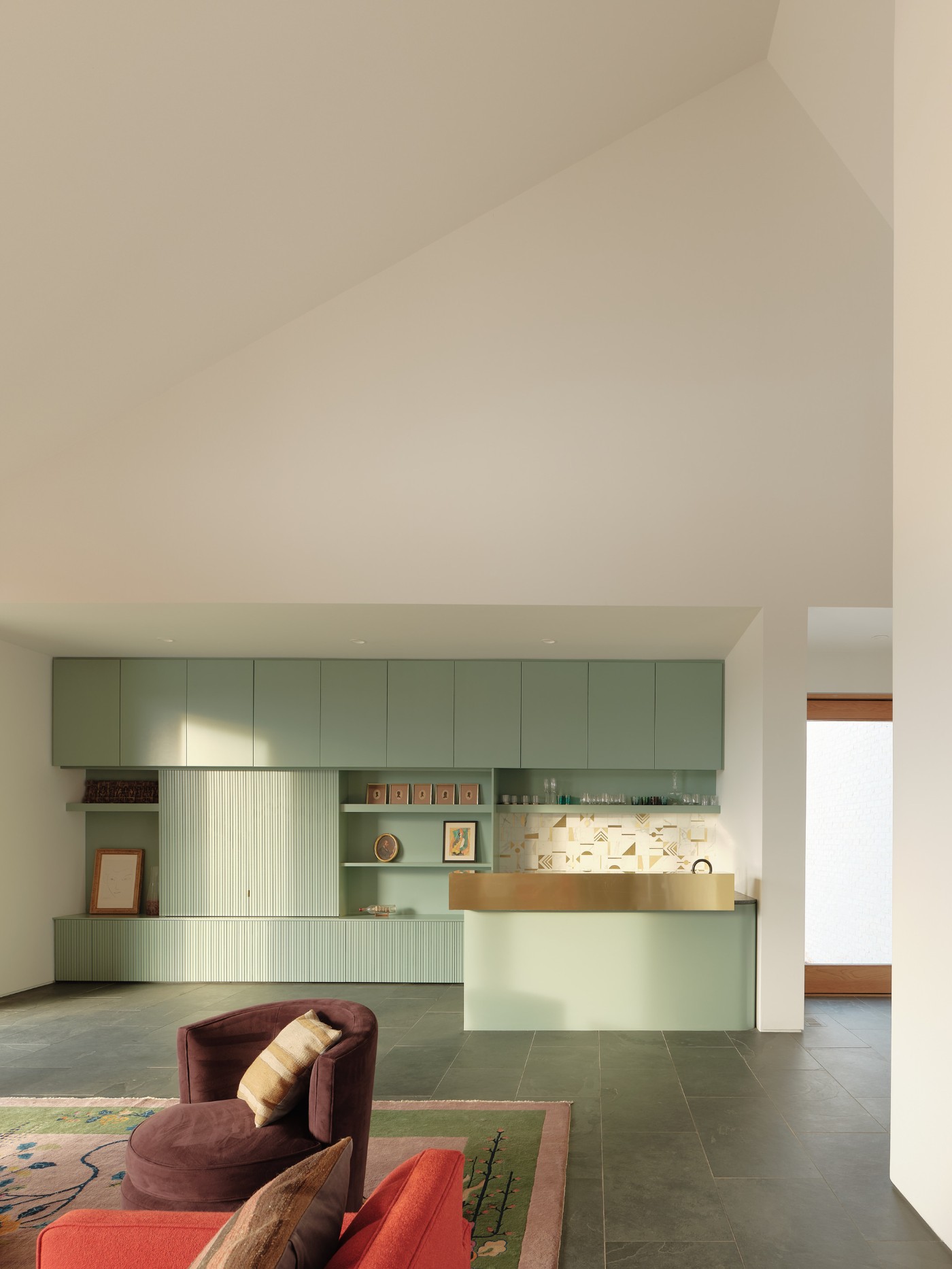 Three Chimney House by TW Ryan Architecture, familyhouse, architecture, white, brick