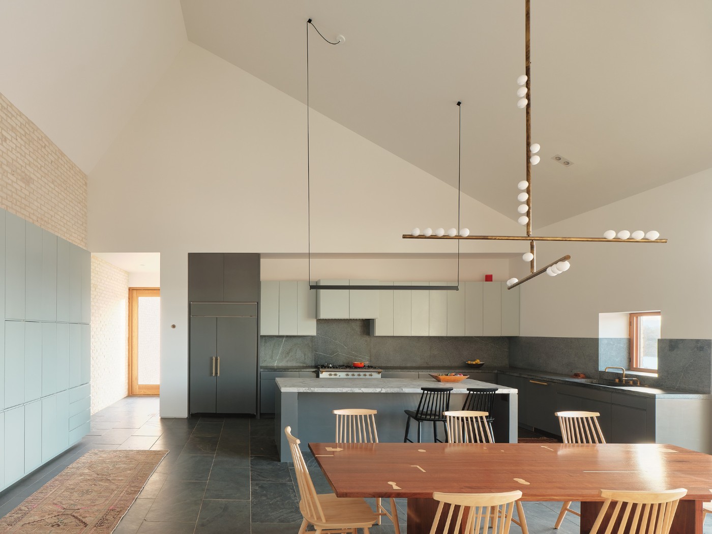 Three Chimney House by TW Ryan Architecture, familyhouse, architecture, white, brick