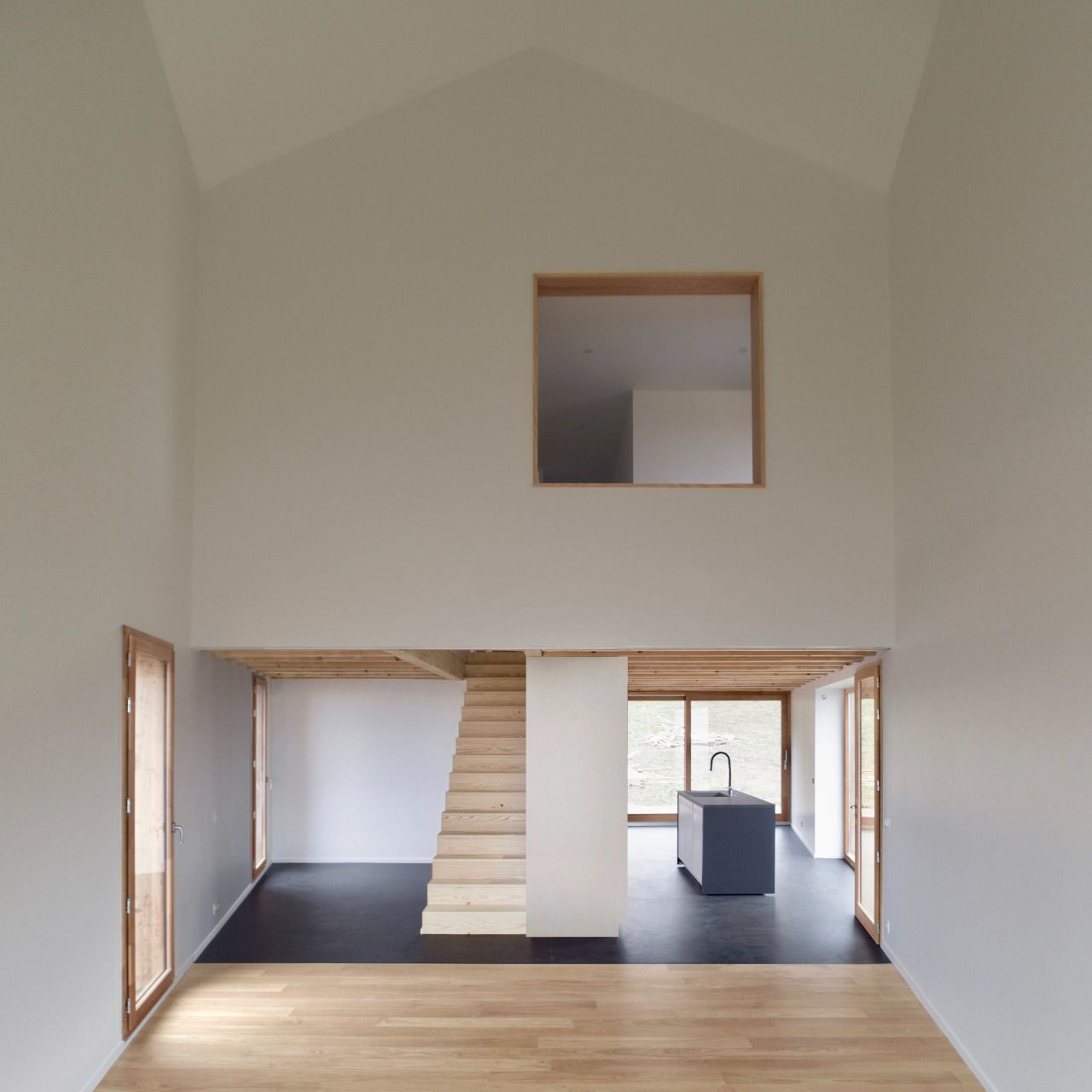 Detached house by Recita Architecture, familyhouse, black, concrete, architecture