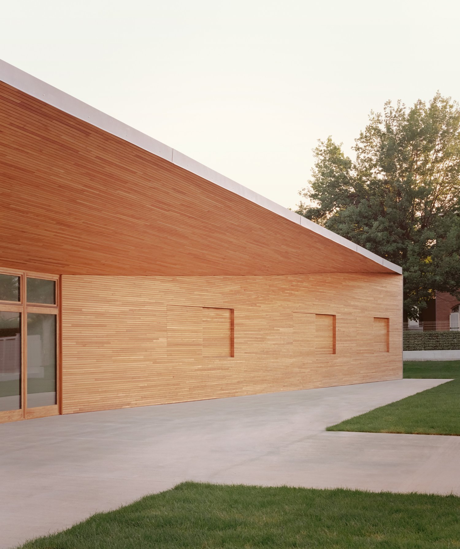 Fillia Kindergarten by Colucci&Partners, education, architecture, wood, minimalism, garden