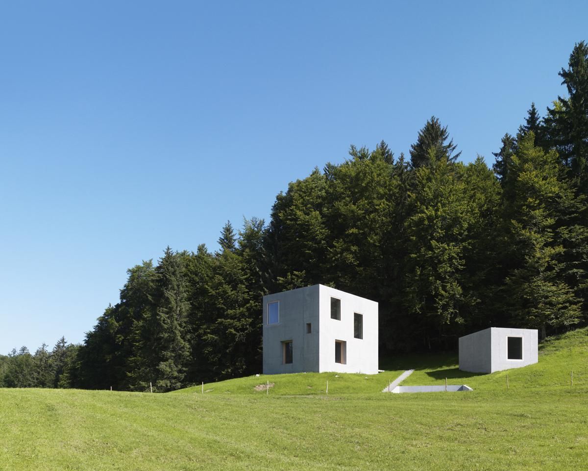 Haus Rüscher by OLKRÜF, holiday-house, architecture, concrete, wood, minimalism