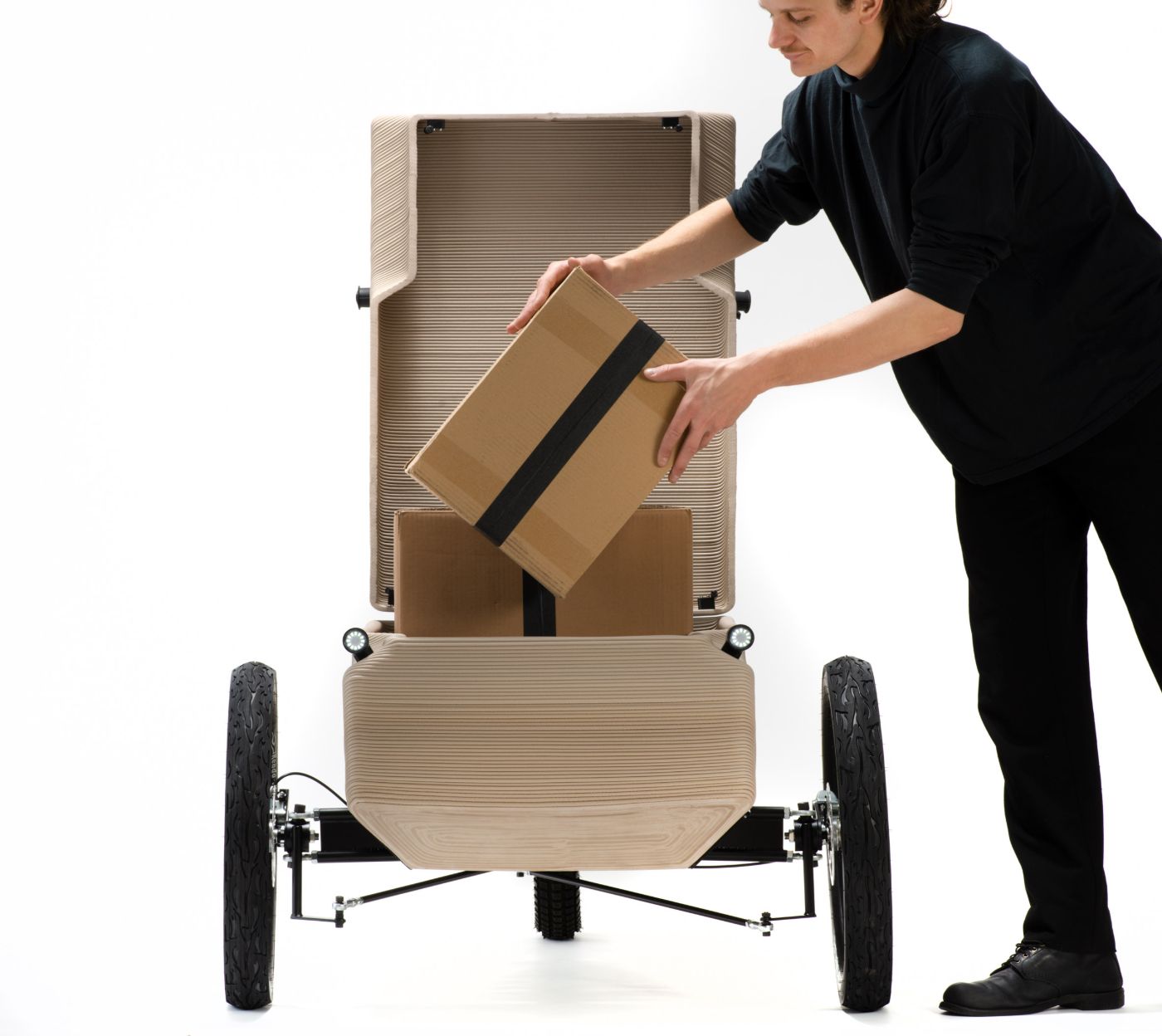 ZUV Zero emission Utility Vehicle by EOOS, 3D, design, recycled, plastic, mobility