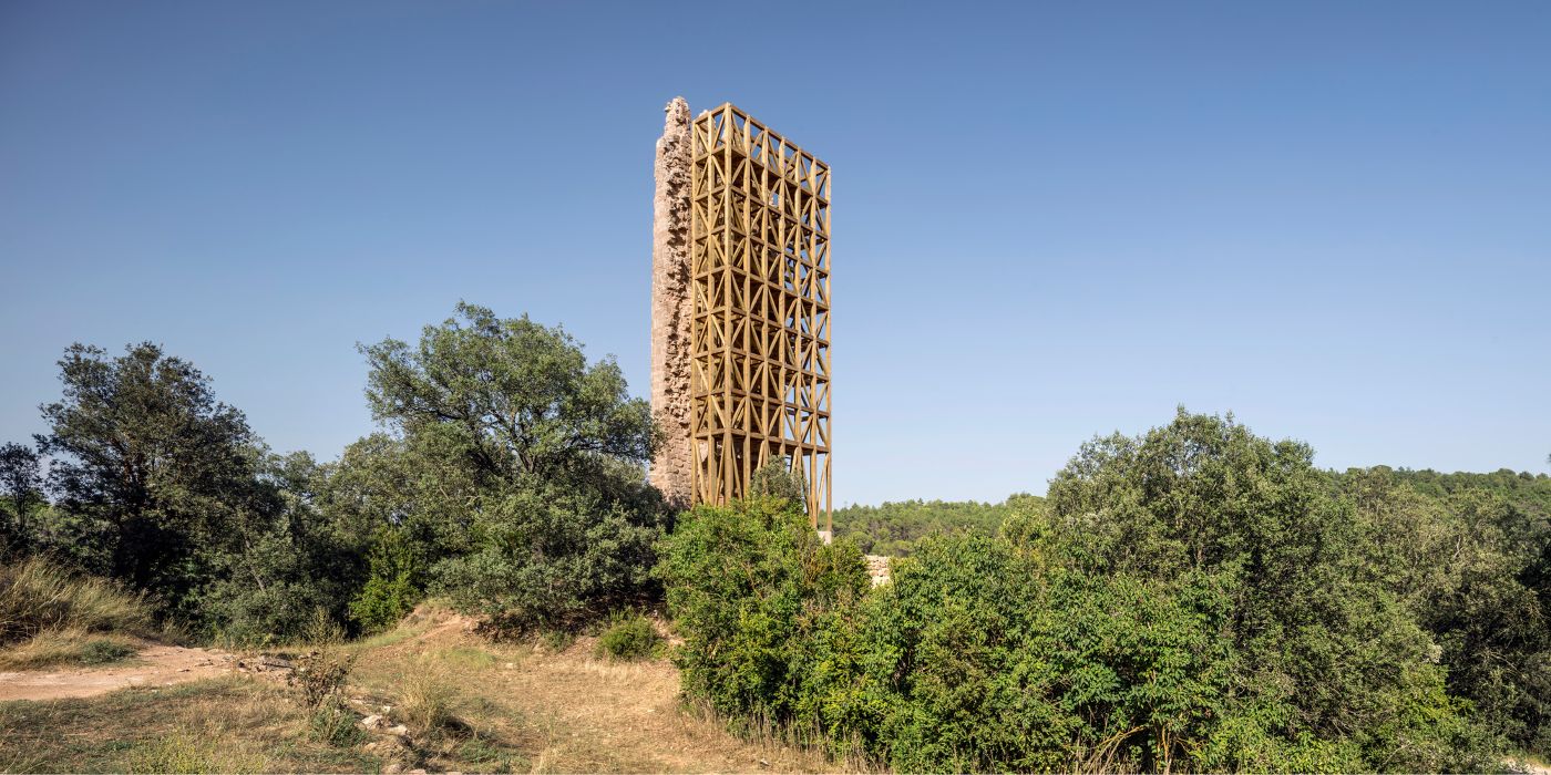 Recovery of Merola’s Tower by Carles Enrich Studio, architecture, stone, renovation