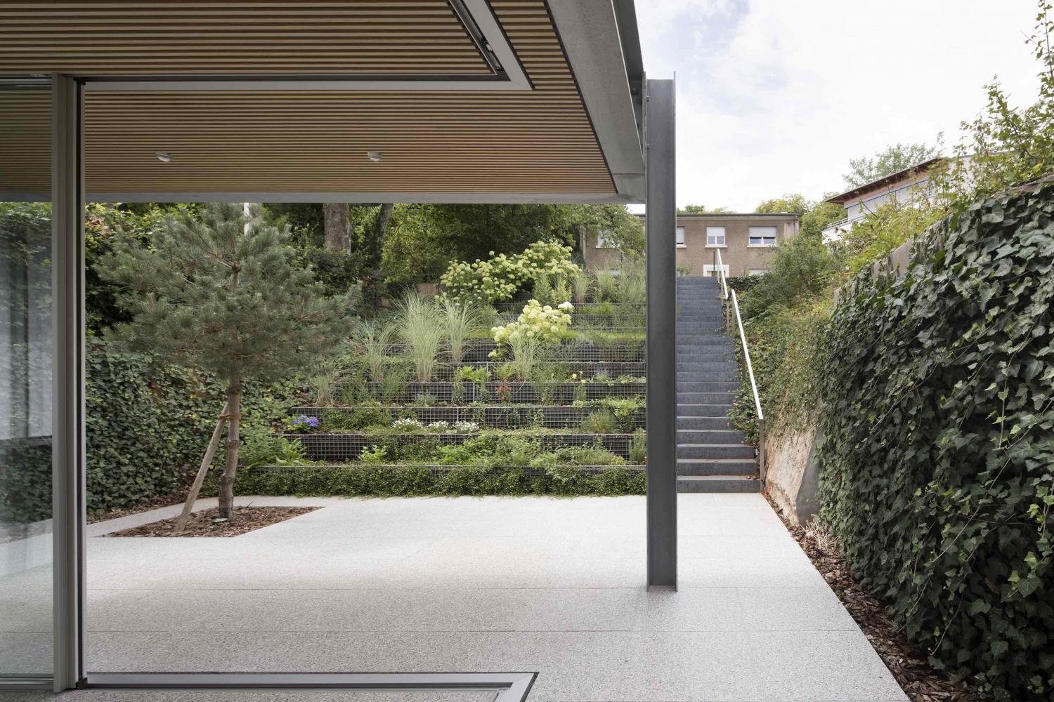 GALGEN+ by 2001, minimalism, interiors, pavilion, garden, steel