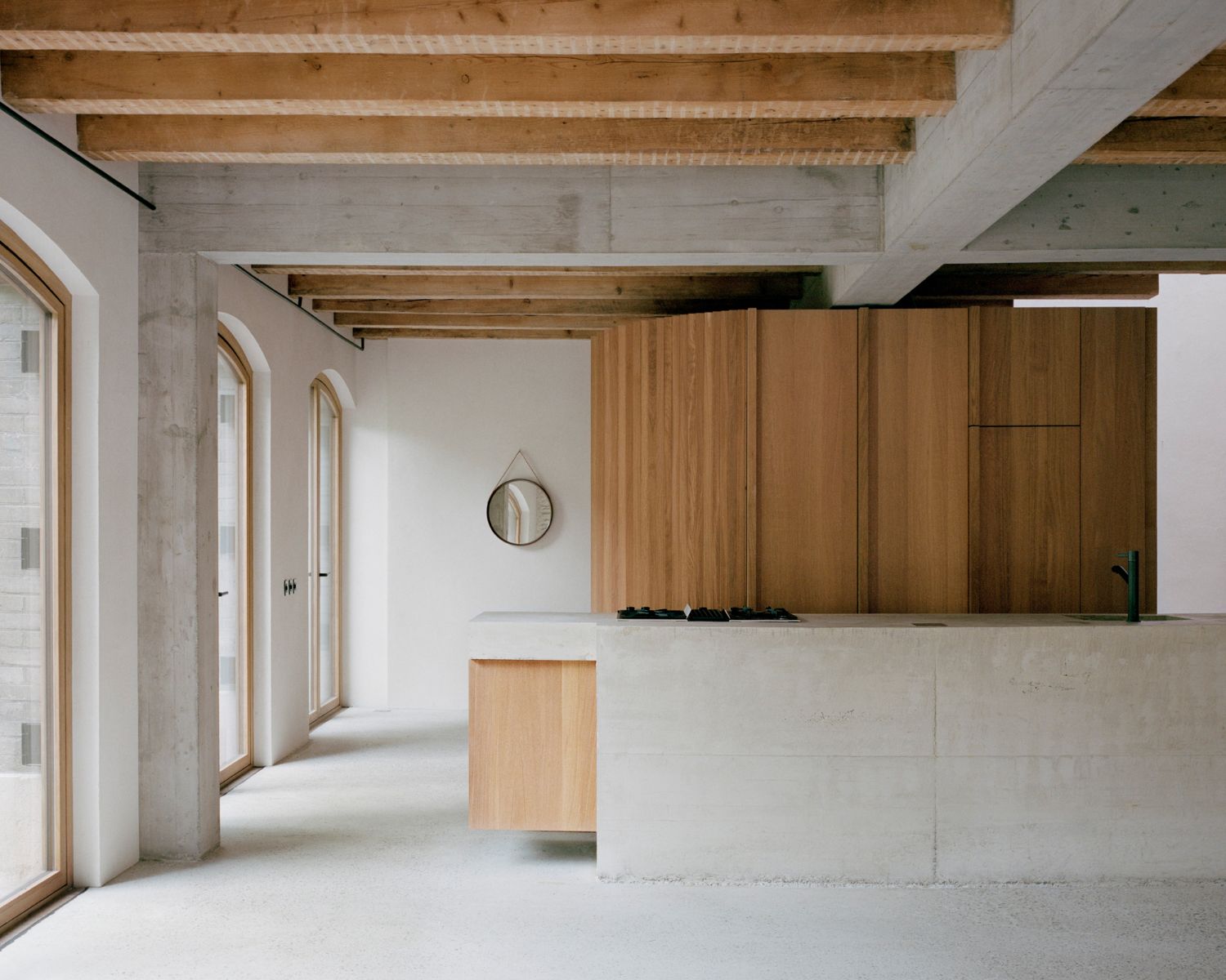 Missionsstrasse House by Buchner Bründler Architekten, swiss, architecture, interiors, renovation, concrete