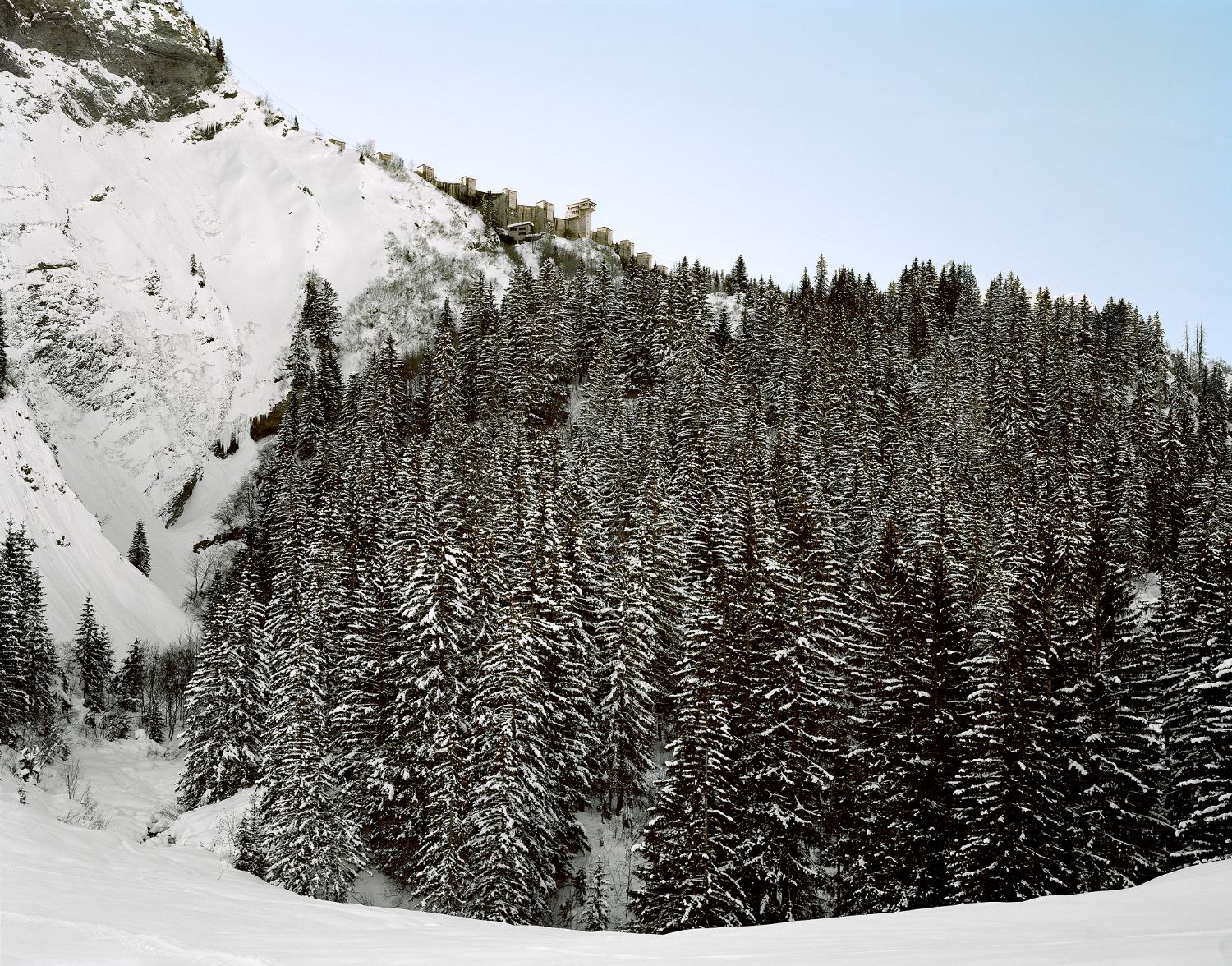 Dam and Man in Savoy by Céline Clanet, mountain, landscape, portrait, photography, water