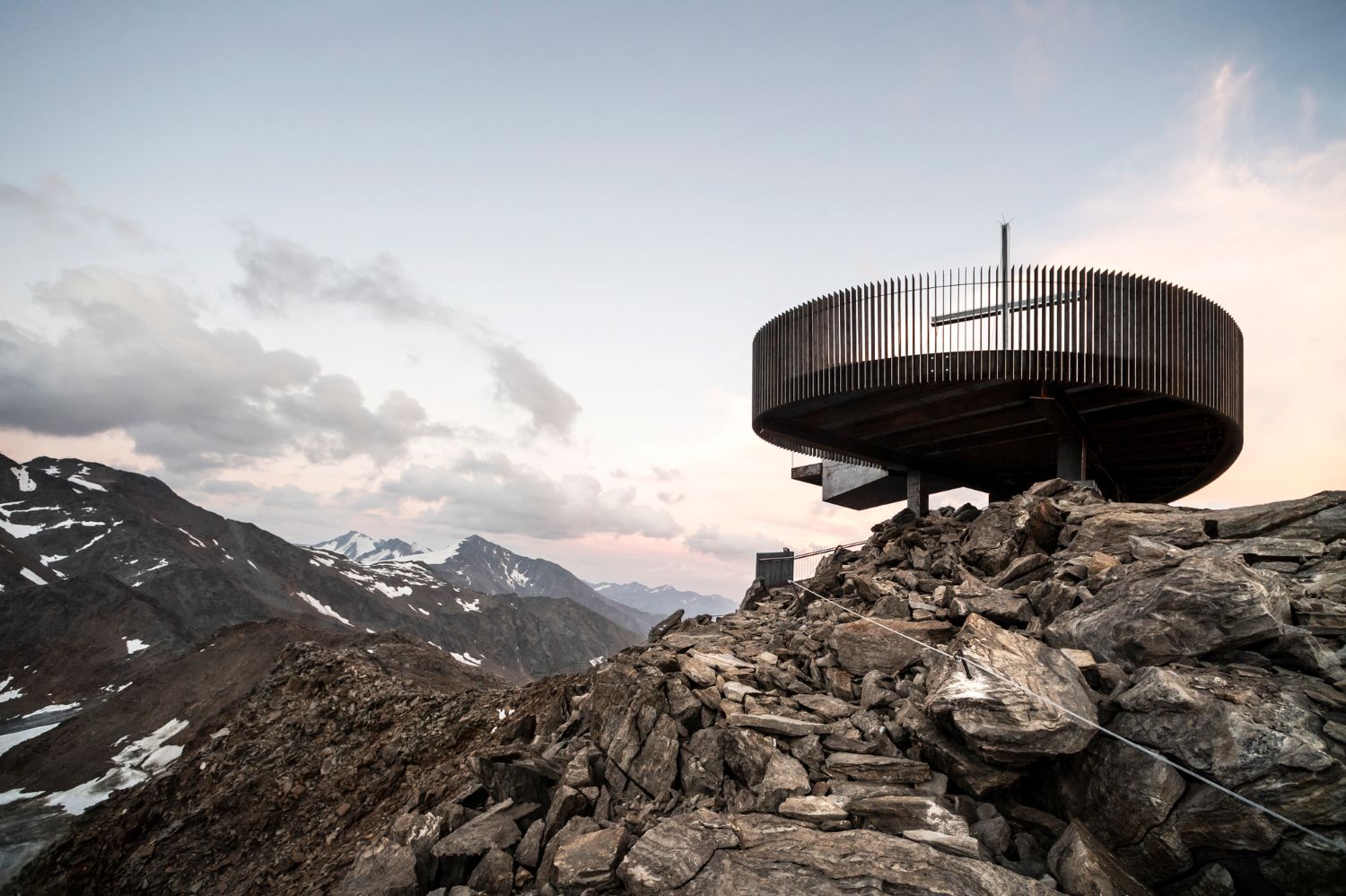 Iceman Ötzi Peak 3251m by noa*, mountain, architecture, observatory, steel, glass