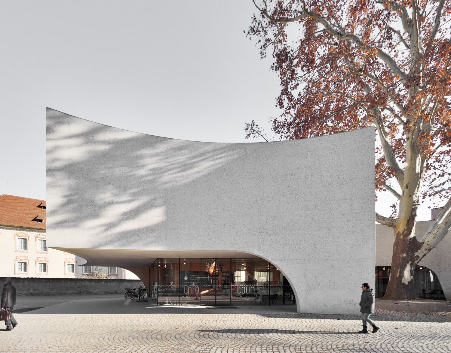 TreeHugger Tourist Information Office by MoDusArchitects, concrete, architecture, culture, organic