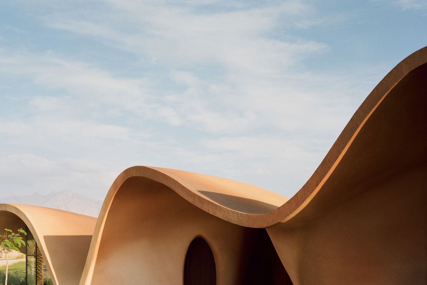 Ayla Golfclub by Oppenheim Architecture, concrete, organic, architecture, mountain, landscape