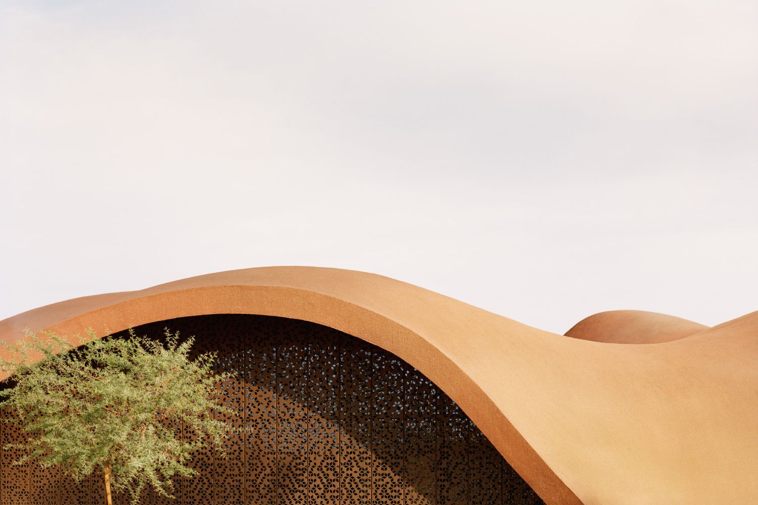 Ayla Golfclub by Oppenheim Architecture, concrete, organic, architecture, mountain, landscape