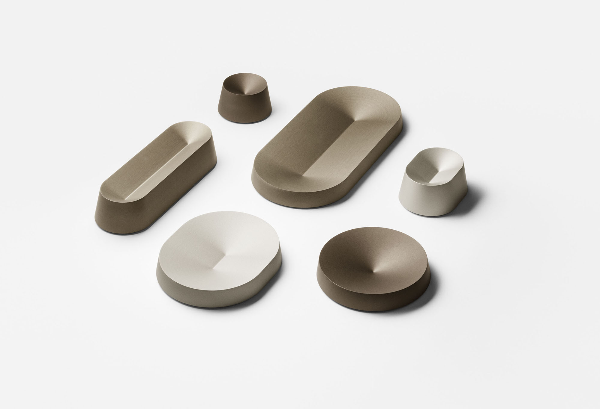 Solid + Solids by Terkel Skou Steffensen, minimalism, design, object, aluminium, steel