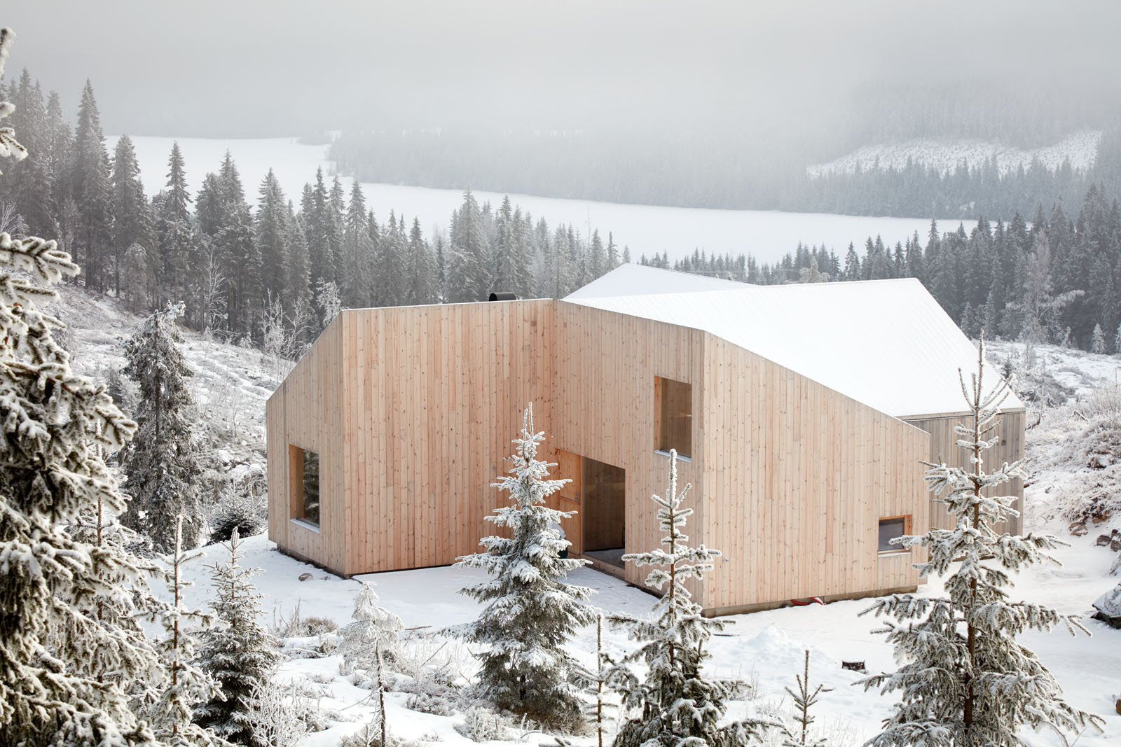 Mylla Hytte by Mork-Ulnes Architects, cabins, architecture, wood, forest, nature