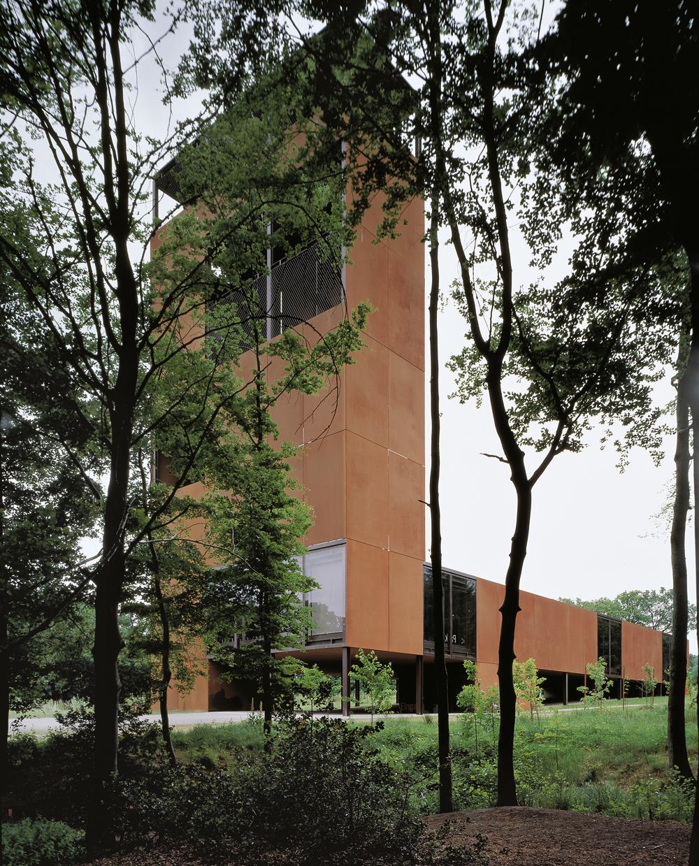 Varus Battle Museum by Gigon/Guyer, museum, architecture, nature, forest, exhibition