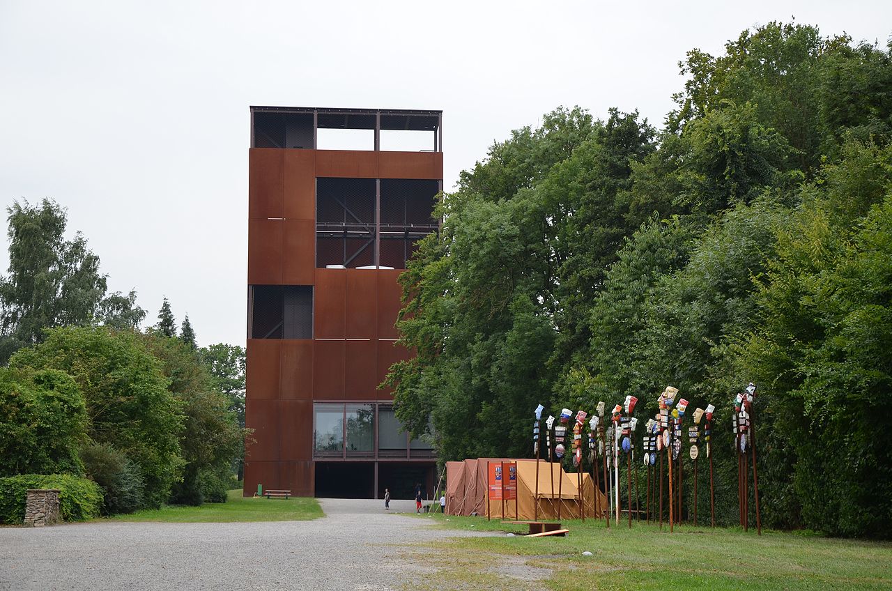 Varus Battle Museum by Gigon/Guyer, museum, architecture, nature, forest, exhibition