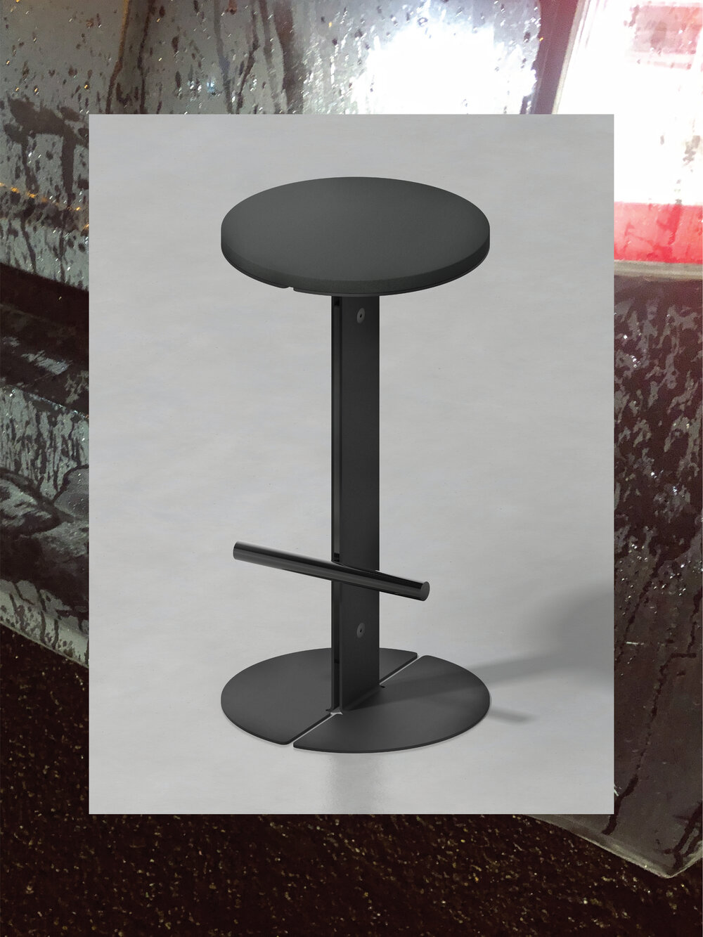 Workman Stool by Harry Teng, stool, design, minimalism, steel, craft