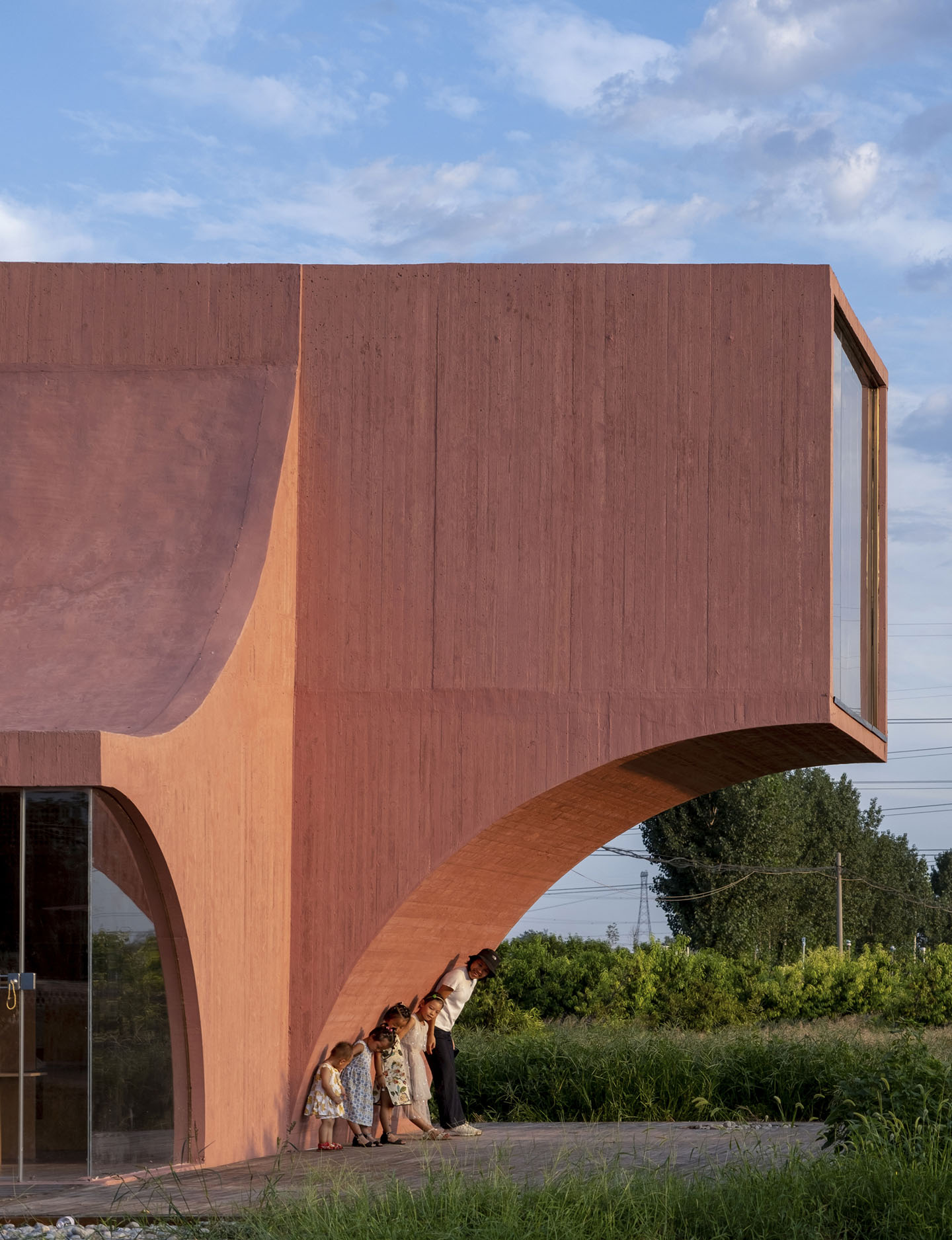Peach Hut Community Center by Atelier XI, china, education, culture, architecture, concrete