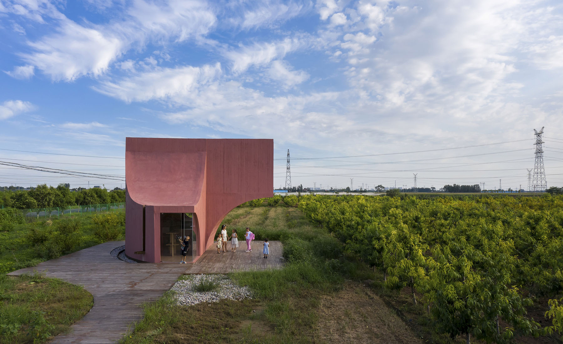 Peach Hut Community Center by Atelier XI, china, education, culture, architecture, concrete