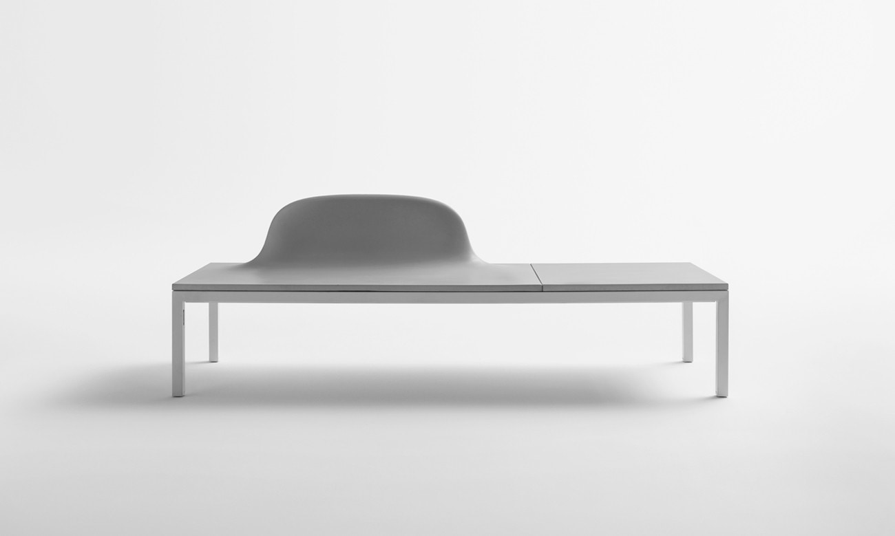 Uluru by Shiro Studio for Metalco, modular, design, concrete, bench, minimalism