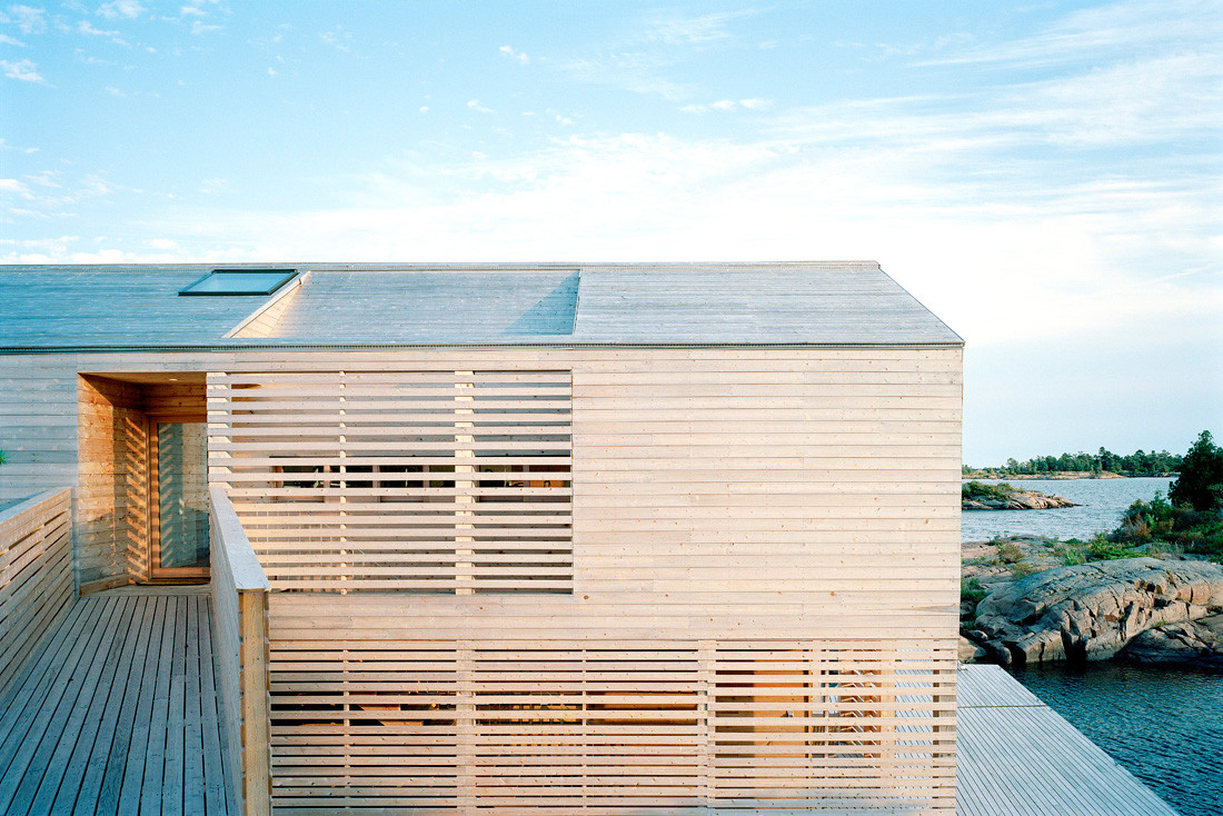 Floating House by MOS Architects, holiday-house, cabins, architecture, wood, steel