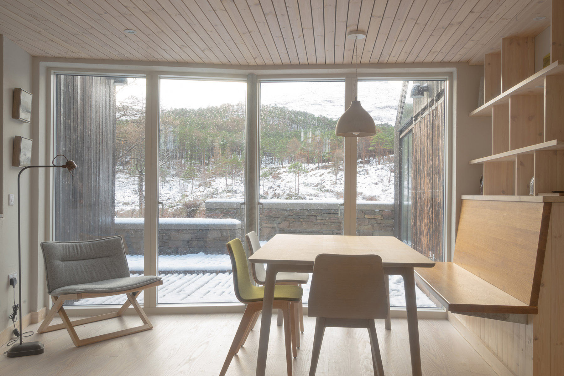 Lochside House by Haysom Ward Miller, holiday-house, architecture, wood, stone, remote