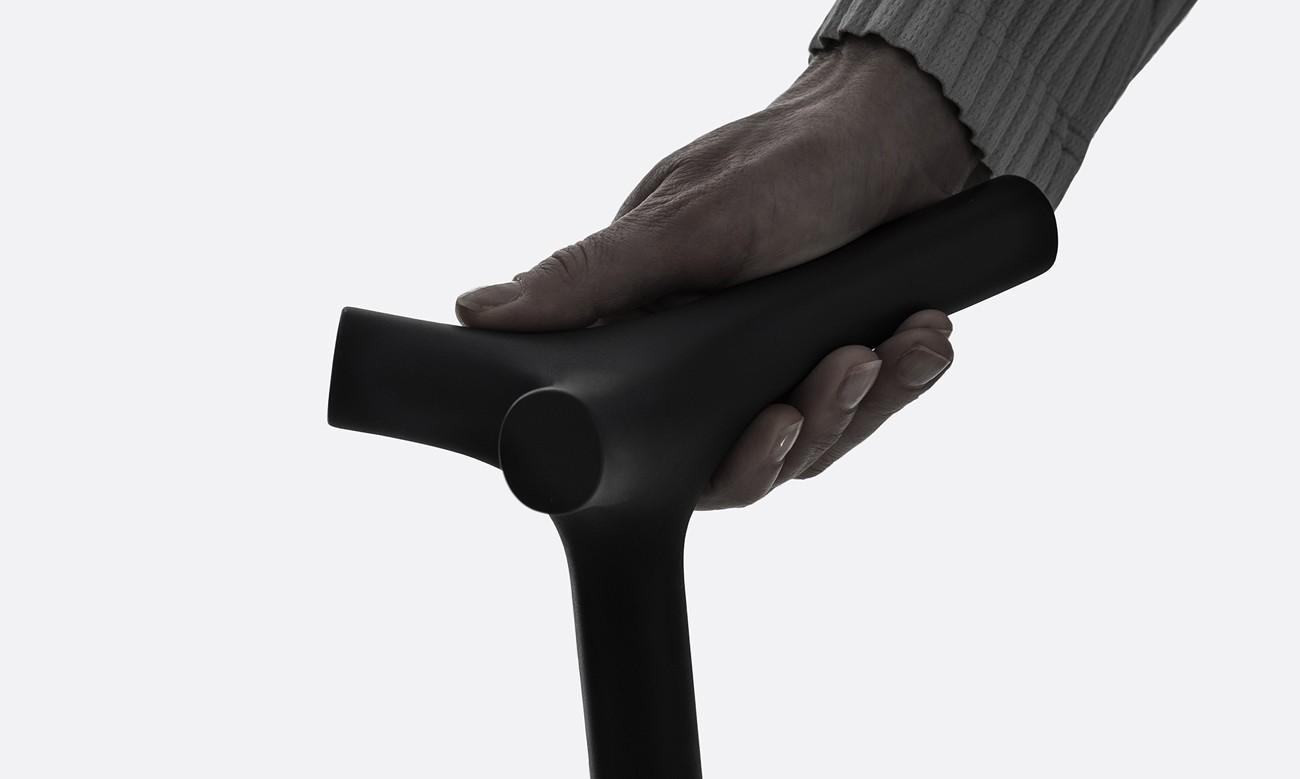 ENEA Walking Stick by Shiro Studio, 3D, design, mobile, minimalism, black