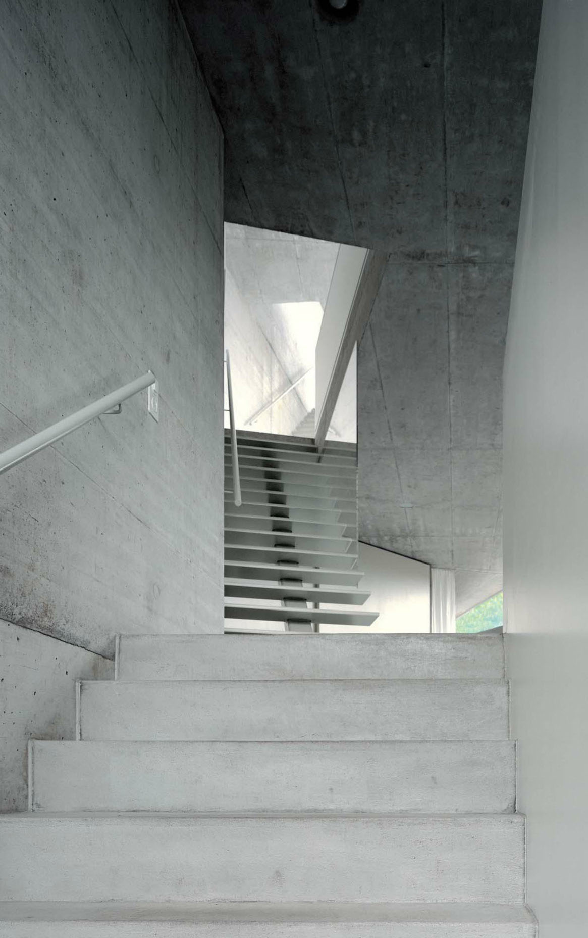 House with One Wall by Christian Kerez, swiss, architecture, familyhouse, concrete, glass