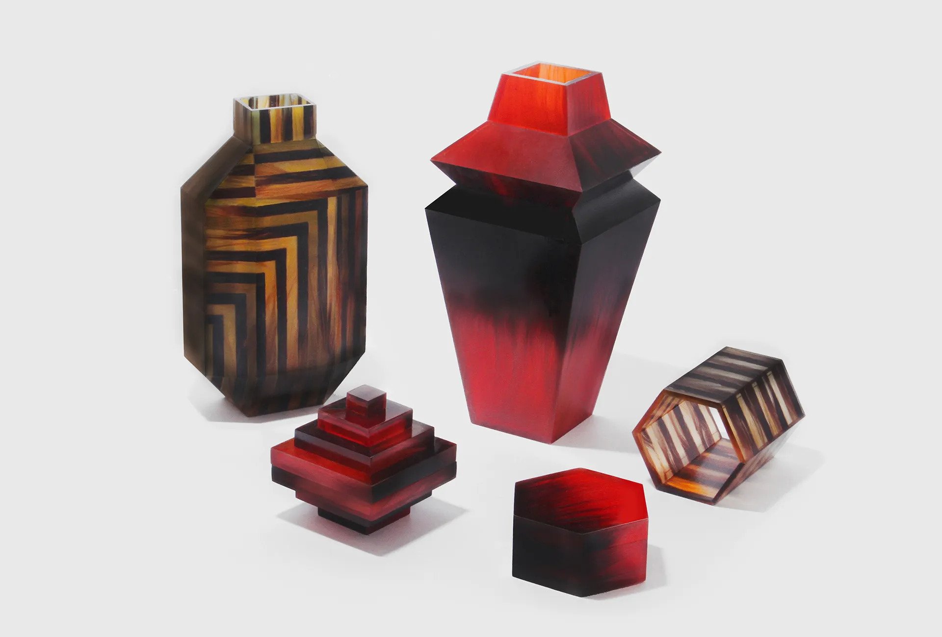 Hair Highway by Studio Swine — Hair Highway transforms human hair into sculptural vessels and geometric forms that mimic natural materials.