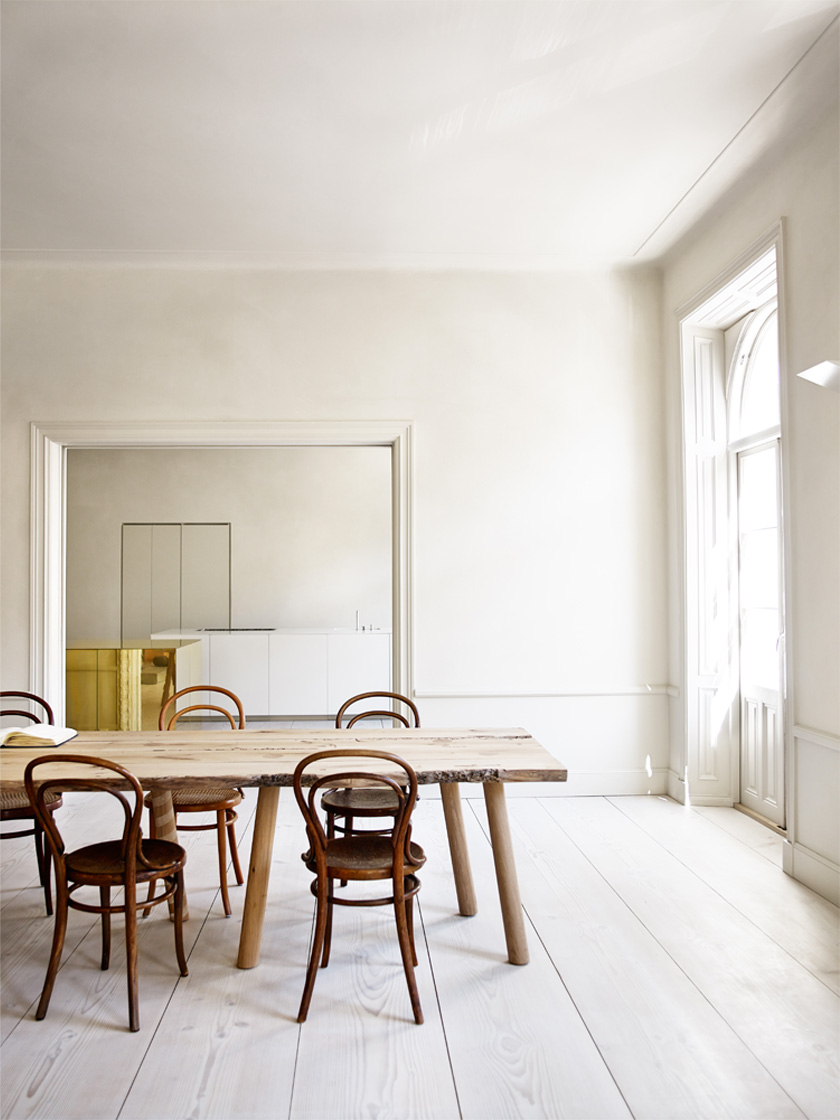 Apartment with Brass Cube by Claesson Koivisto Rune, sweden, interiors, minimalism, brass, apartment