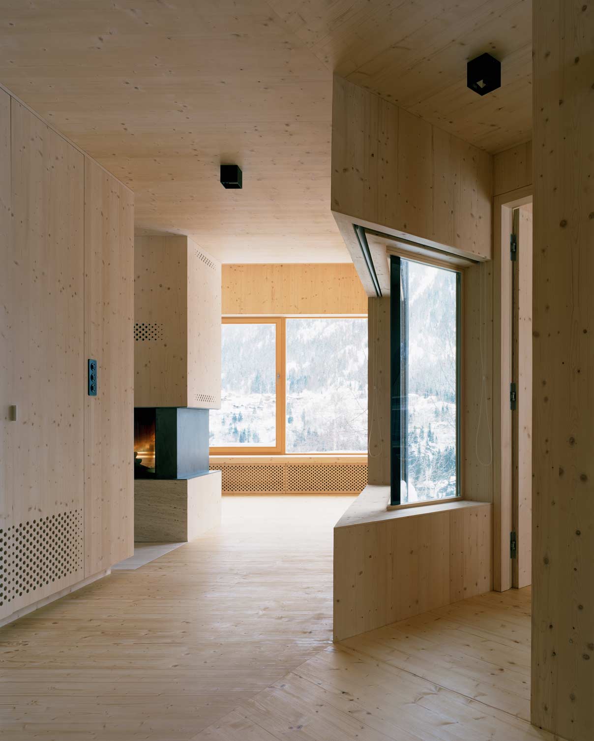 House in Les Jeurs by Lacroix Chessex Architects, architecture, holiday-house, mountain, stone, wood