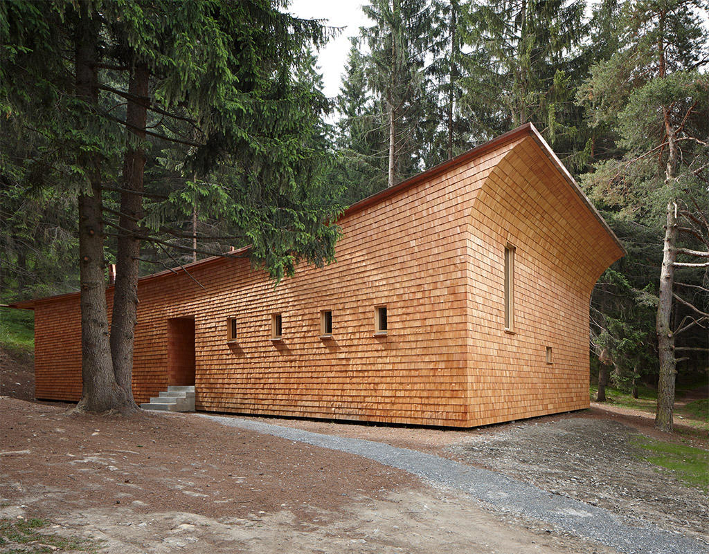 Tegia da vaut forest hut by Gion A. Caminada — Gion A.