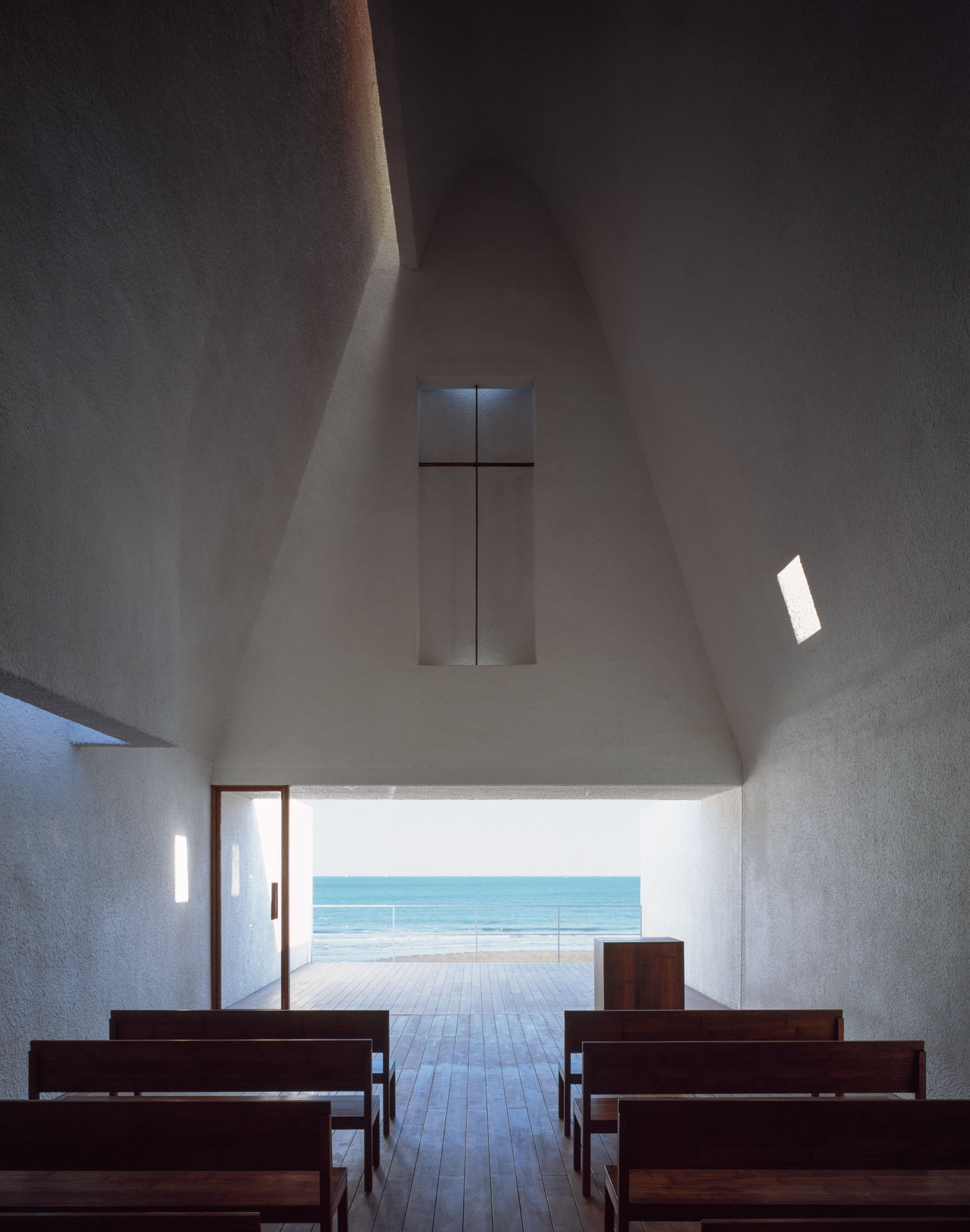 Seashore Chapel by Vector Architects, sacral, architecture, china, minimalism, white