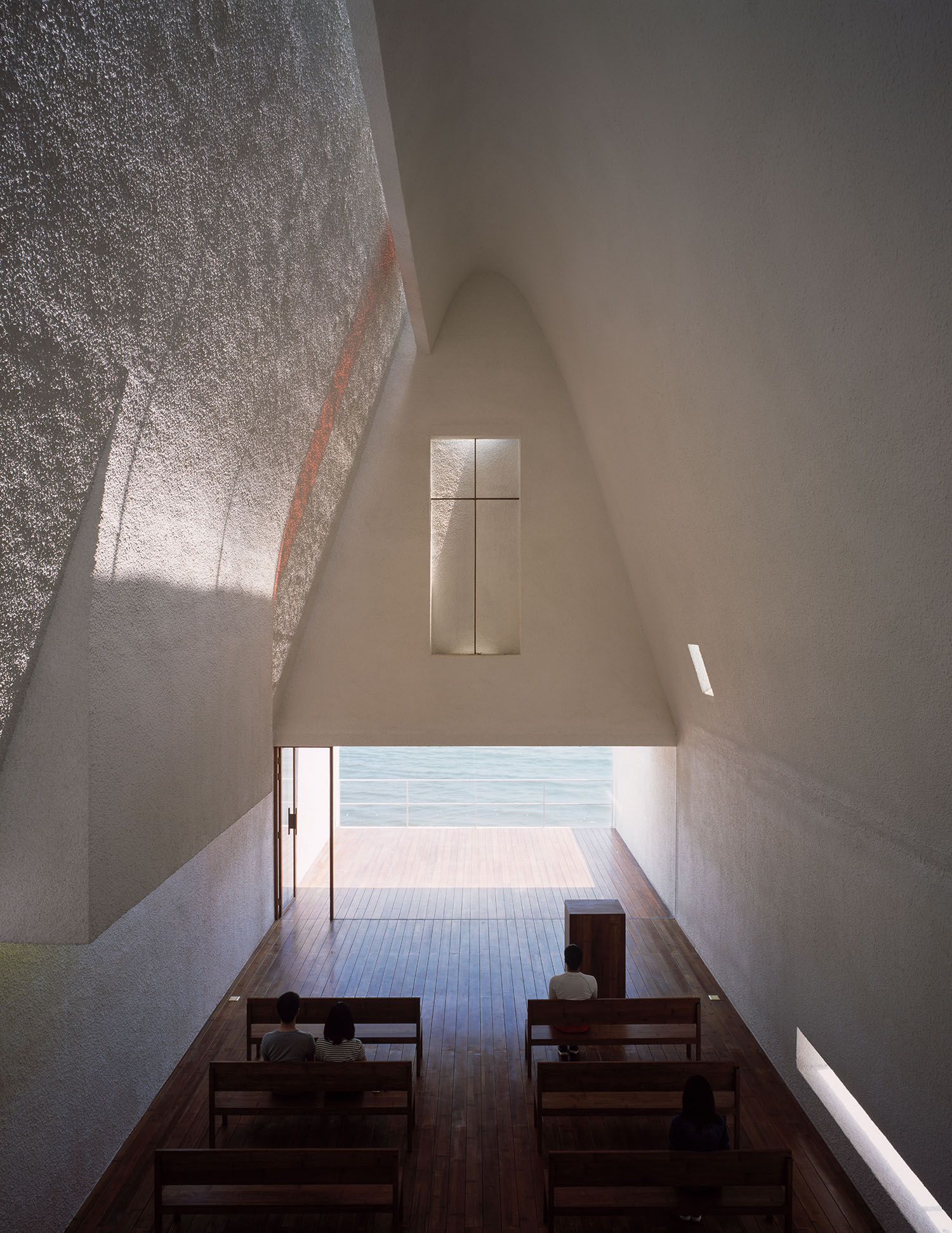 Seashore Chapel by Vector Architects, sacral, architecture, china, minimalism, white