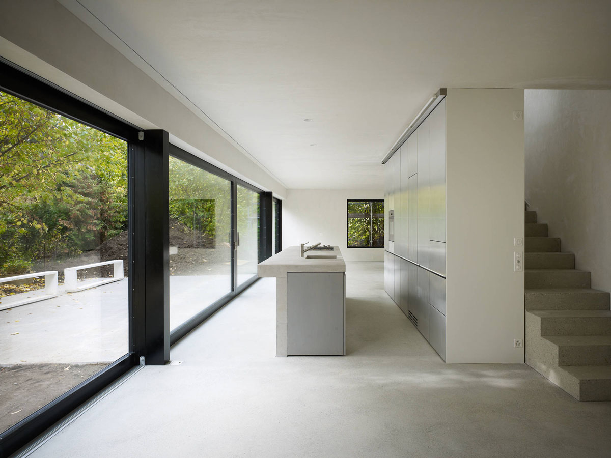 Münchenstein House by Buchner Bründler Architekten, black, architecture, familyhouse, concrete, wood