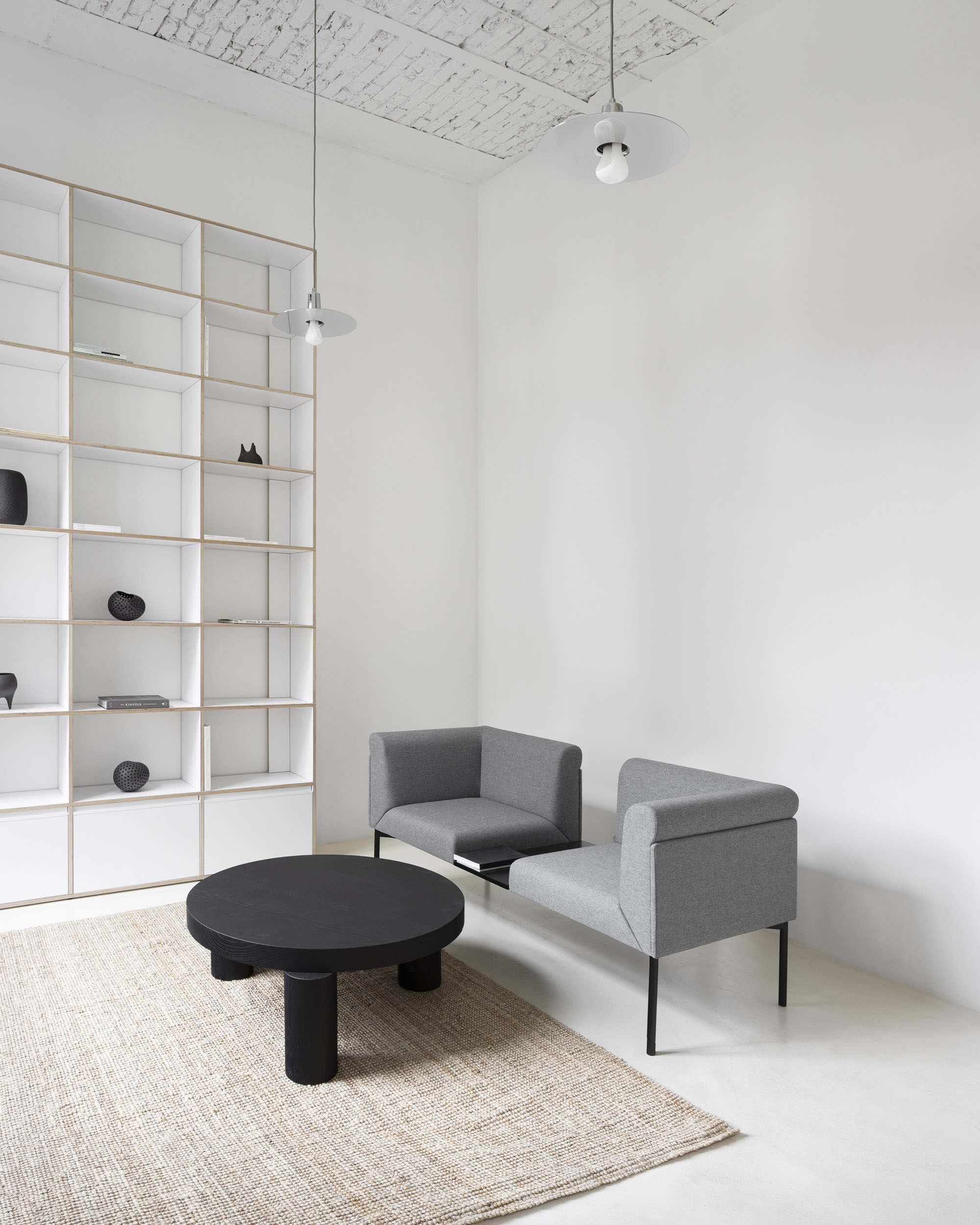 A-PLACE K907 by Thisispaper Studio — A sectional view of the residential interior reveals the spatial strategy of the converted 1903 Print House.