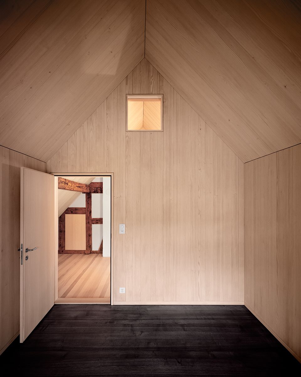 House Hunkeler by SEILERLINHART, familyhouse, monochrome, wood, swiss