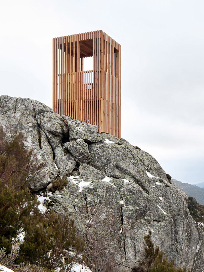 Corsican Deer Observatories by Orma Architettura, wood, nature, landscape, observatory