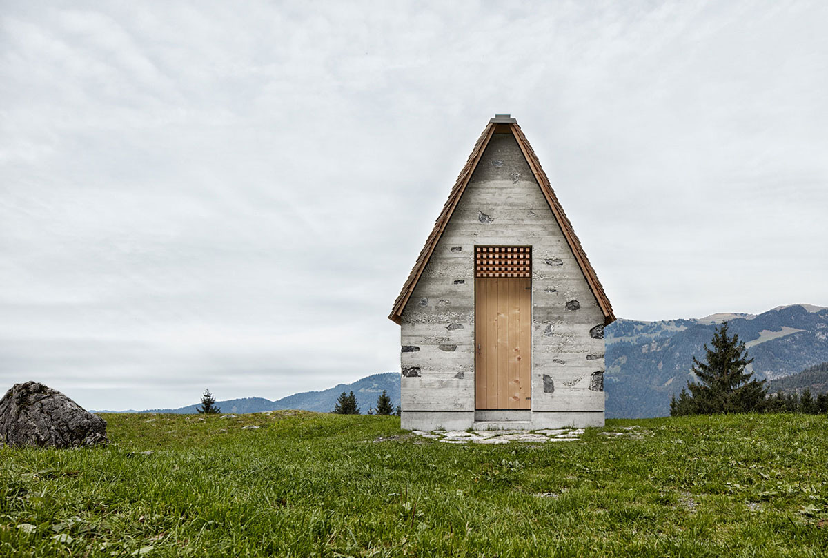 Alpine Chapel Wirmboden by Innauer-Matt Architekten, sacral, wood, stone, concrete, nature