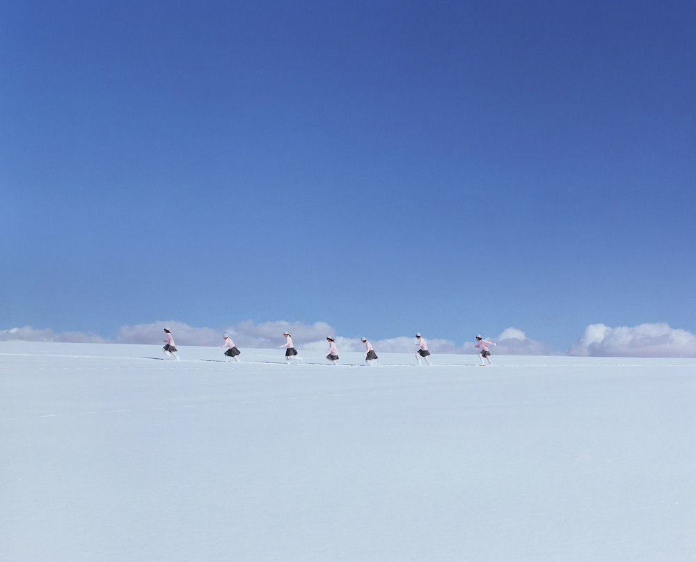 Assembly by Osamu Yokonami, art, landscape, people