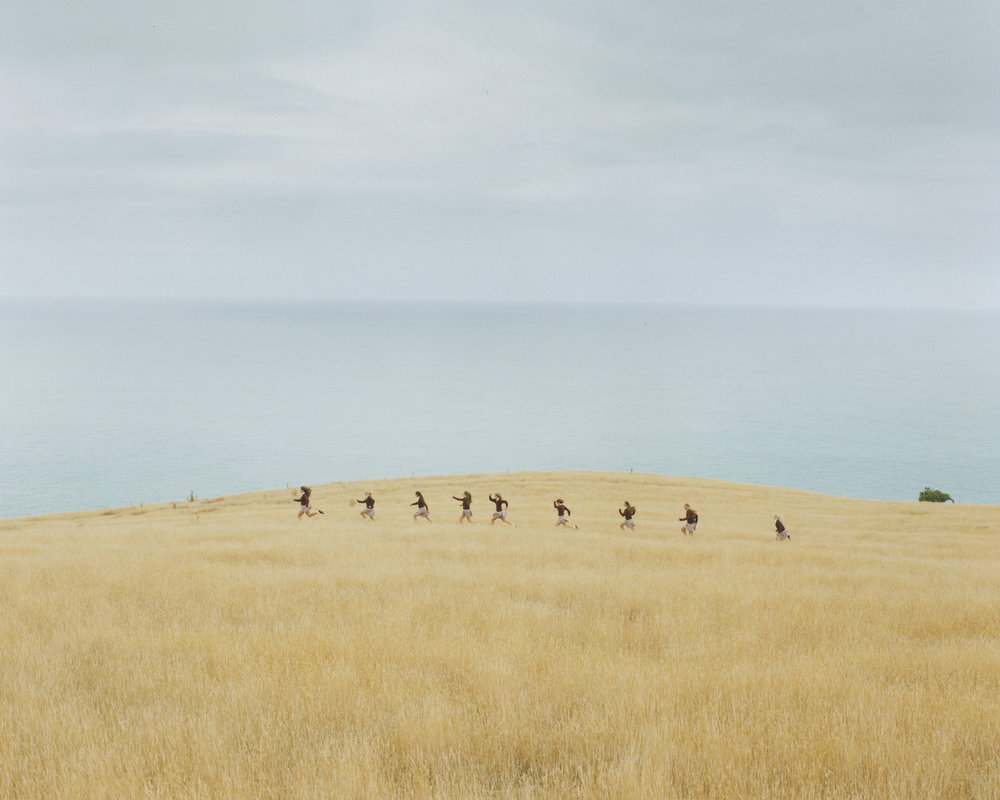 Assembly by Osamu Yokonami, art, landscape, people