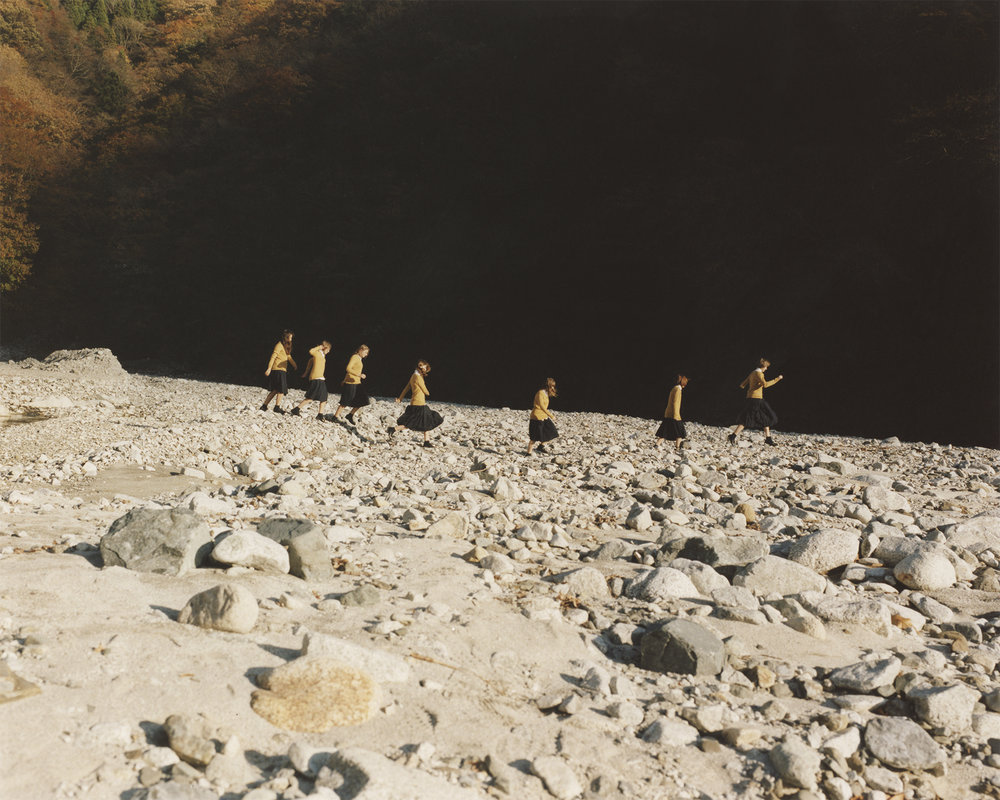 Assembly by Osamu Yokonami, art, landscape, people