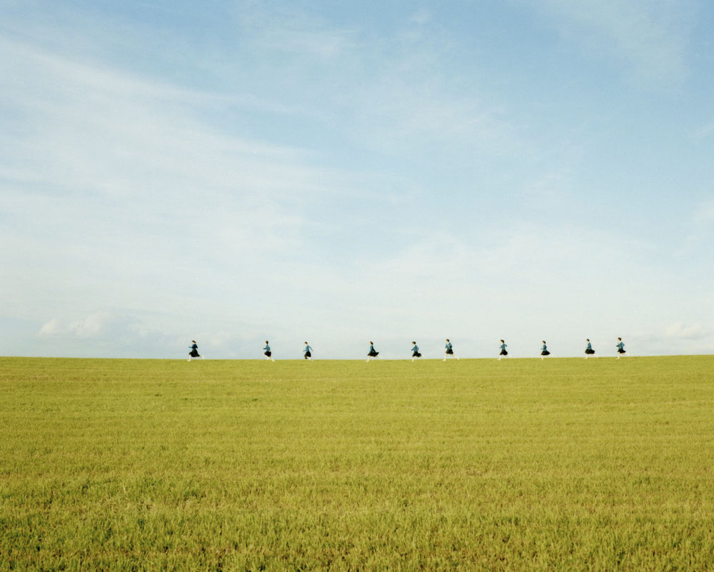 Assembly by Osamu Yokonami, art, landscape, people