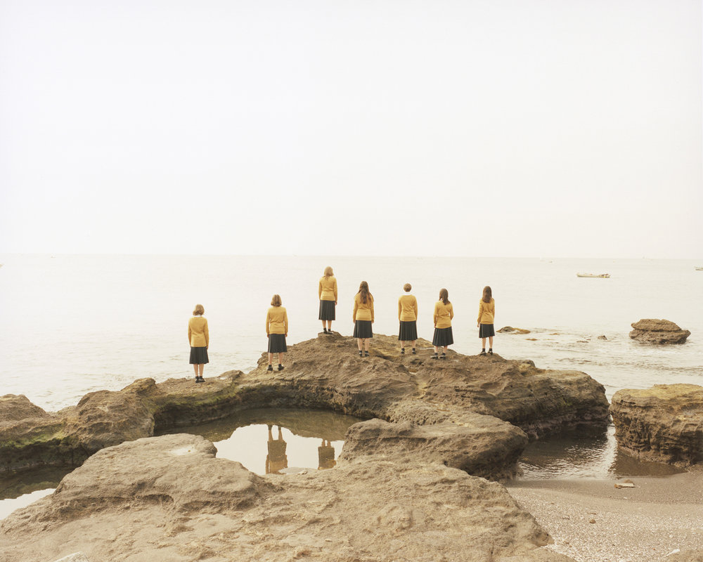 Assembly by Osamu Yokonami, art, landscape, people