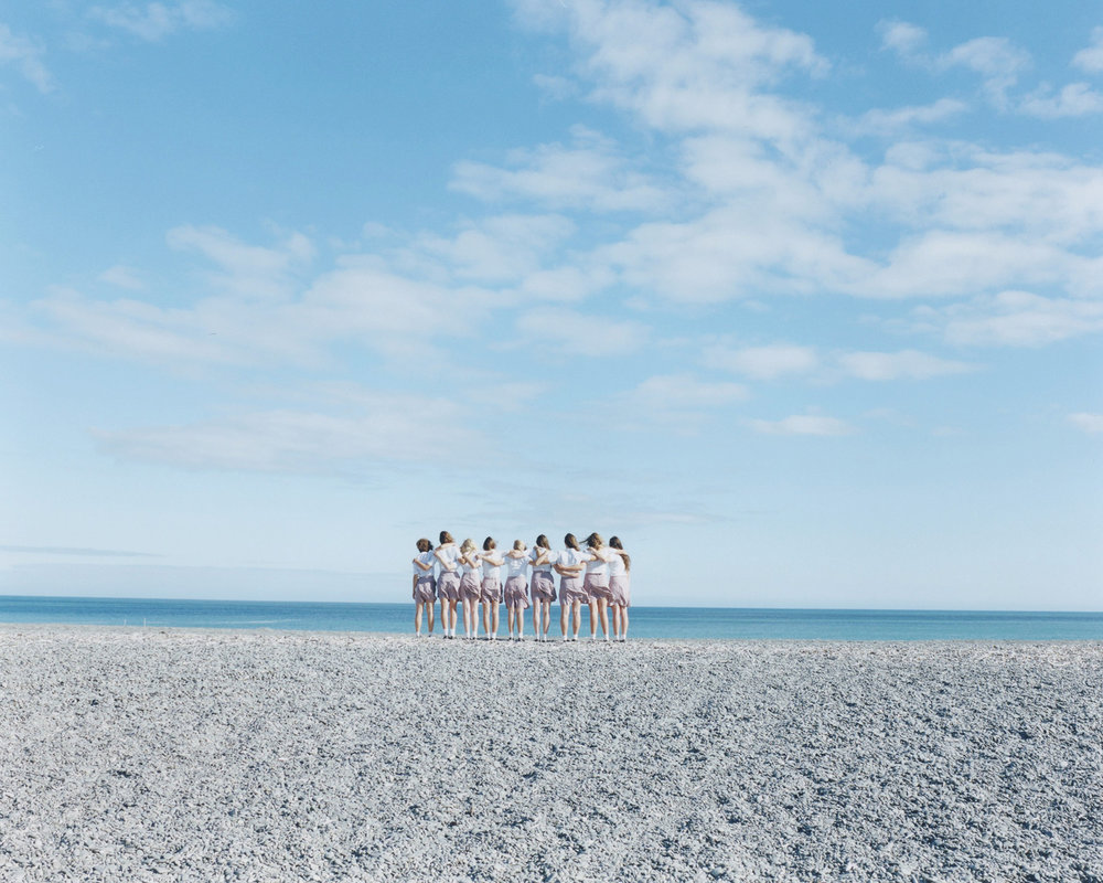 Assembly by Osamu Yokonami, art, landscape, people