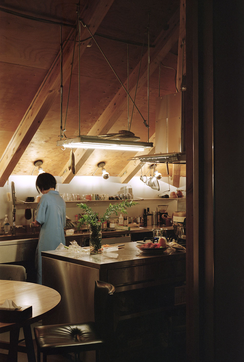 Daita2019 House by Suzuko Yamada Architects — Interior view of the Daita2019 House kitchen, captured from the dining area.